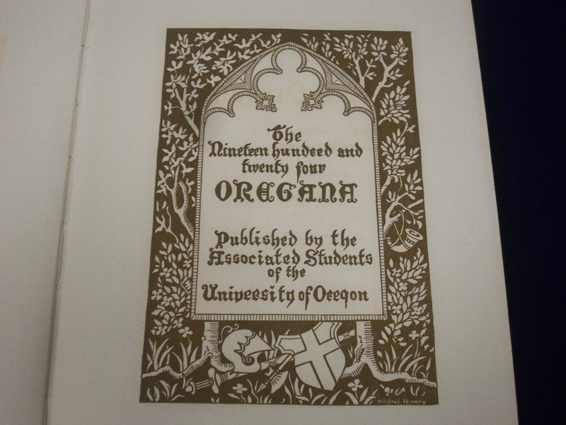 1924 OREGANA UNIVERSITY OF OREGON YEARBOOK - EUGENE - GREAT PHOTOS - YB 514
