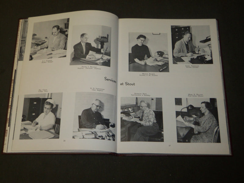 1956 THE TOWER STOUTE STATE COLLEGE YEARBOOK - MENOMONIE WISCONSIN - YB 1581