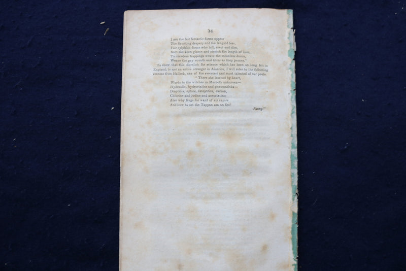 1838 ALBARY INSTITUTE ANNUAL ADDRESS SOFTCOVER BOOKLET - K 937