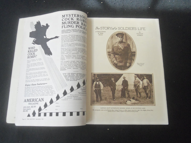 1928 SEP THE MENTOR MAGAZINE - ILLUSTRATED COVER, PHOTOS & ARTICLES - SP 961I
