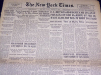 1938 FEBRUARY 6 NEW YORK TIMES - HULL'S NOTE TO JAPAN - NT 3120