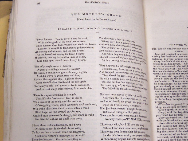 1841 FEB 15 ROBERTS' SEMI-MONTHLY MAGAZINE - JAMES FENNIMORE COOPER - ST 4523