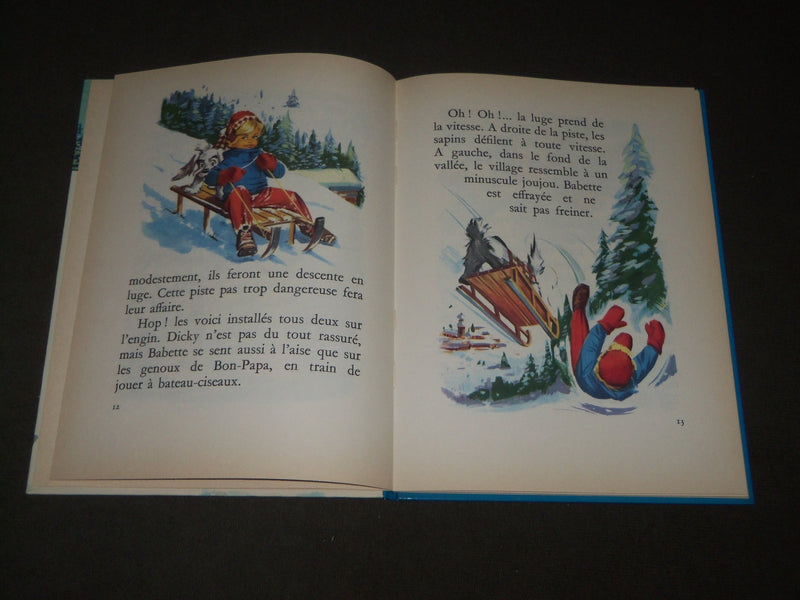 1960-1961 ROUGE & BLEUE FRENCH BOOK LOT OF 3 - BIBICHOU S' AMUSE - KD 4771