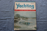 1962 FEBRUARY YACHTING MAGAZINE - RACING AND CRUISING COVER - E 9443