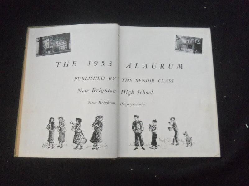 1953 THE ALAURUM NEW BRIGHTON HIGH SCHOOL YEARBOOK - NEW BRIGHTON, PA - YB 2940