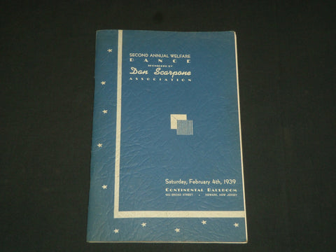 1939 SECOND ANNUAL WELFARE DANCE PROGRAM - NEWARK, NEW JERSEY - J 3982