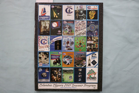 2001 COLUMBUS CLIPPERS SOUVENIR PROGRAM - K 3406