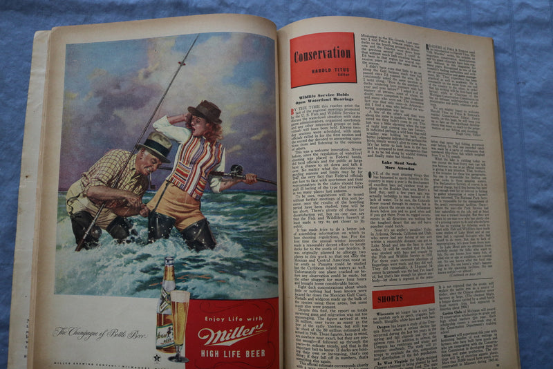 1947 JULY FIELD & STREAM MAGAZINE - WHY DOUBLE THE DUCK STAMP? - ST 1001C