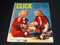 1944 FEBRUARY CLICK MAGAZINE - MOTHER DAUGHTER MODEL TEAM FRONT COVER - E 20065