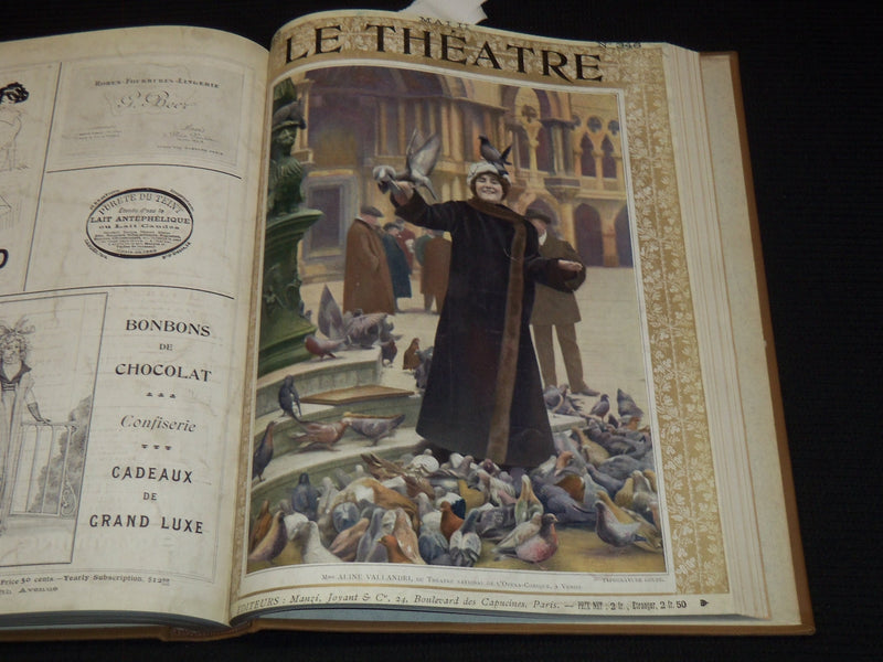 1913 JANUARY-JUNE LE THEATRE MAGAZINE BOUND VOLUME - 12 ISSUES - KD 2278O