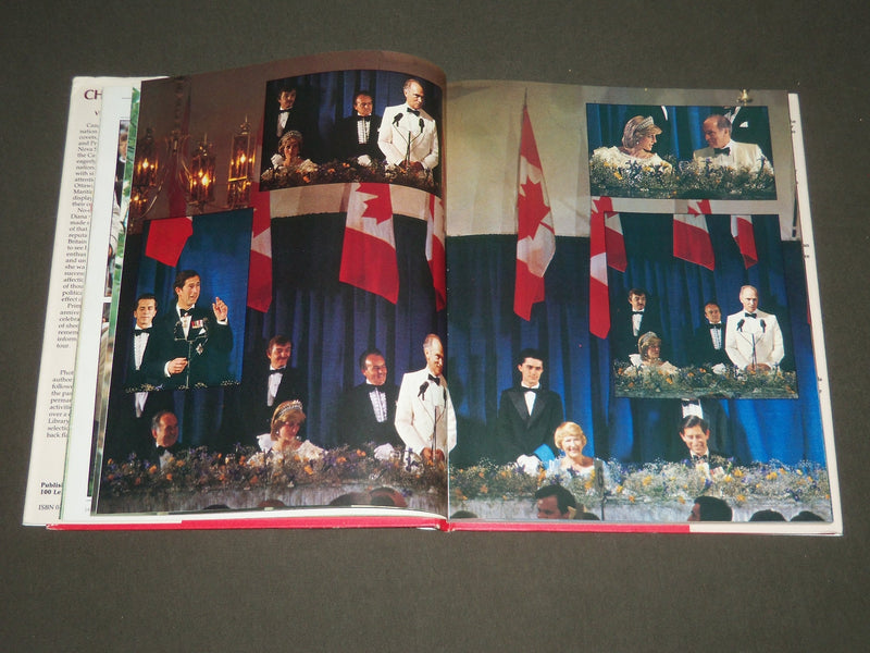 1983 CHARLES AND DIANA VISIIT CANADA BY TREVOR HALL HARDCOVER BOOK - I 759