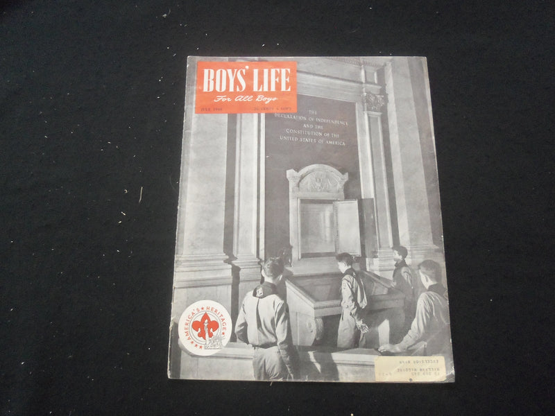 1949 JULY BOYS' LIFE MAGAZINE - BOY SCOUTS-DECLARATION OF INDEPENDENCE- ST 3770F