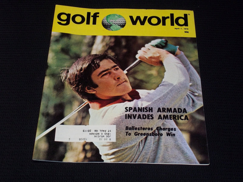 1978 APRIL 7 GOLF WORLD MAGAZINE - SEVE BALLESTEROS FRONT COVER - E 6674