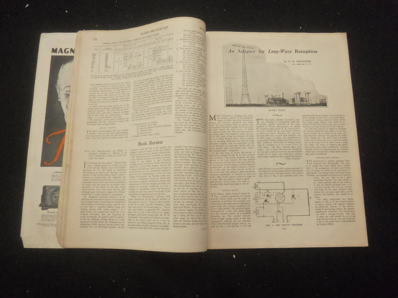 1928 SEPTEMBER RADIO BROADCAST MAGAZINE - NICE COVER, ARTICLES & PHOTOS - B 434Q