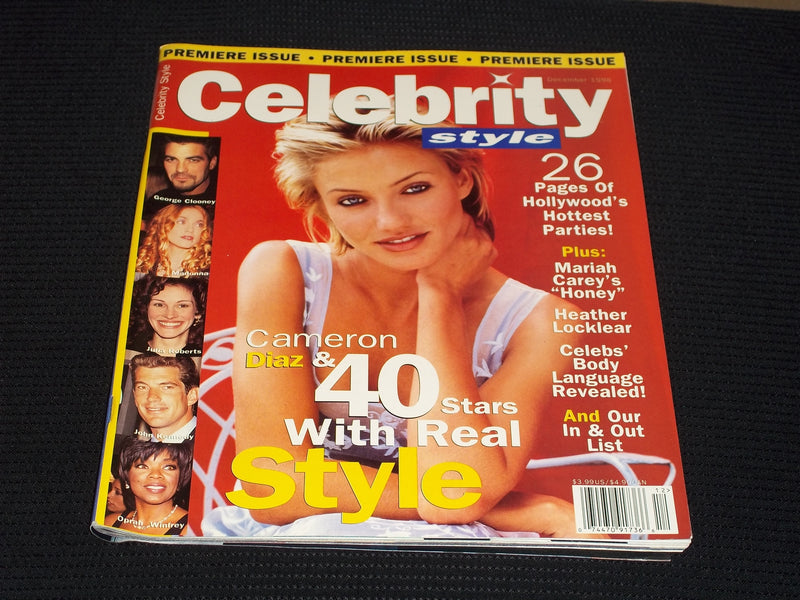 1998 DECEMBER CELEBRITY STYLE MAGAZINE - CAMERON DIAZ - PREMIER ISSUE - E 16876