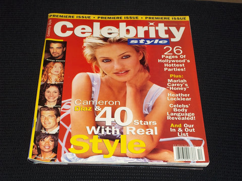 1998 DECEMBER CELEBRITY STYLE MAGAZINE - CAMERON DIAZ - PREMIER ISSUE - E 16876