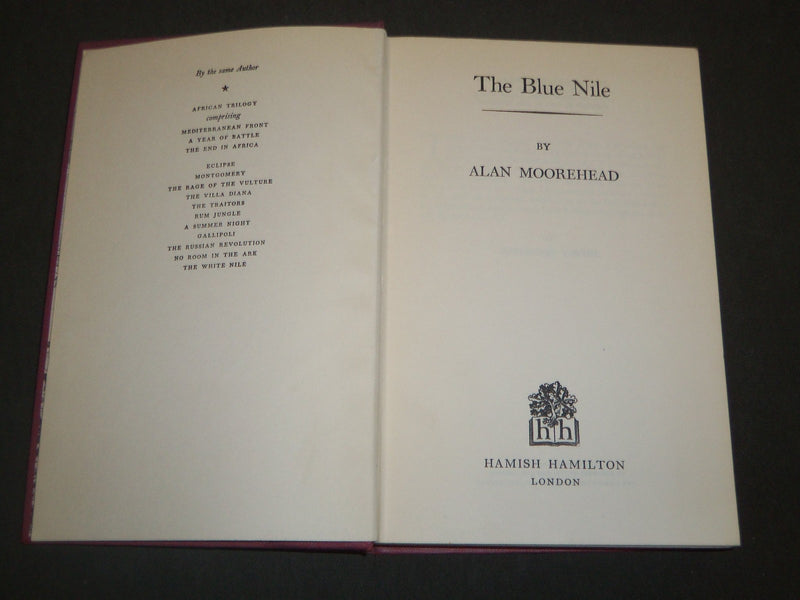 1960-1962 THE WHITE NILE & BLUE NILE BY ALAN MOOREHEAD BOOK LOT OF 2 - KD 2314