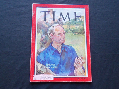 1959 SEPTEMBER 21 TIME MAGAZINE - HENRY MOORE, SCULPTOR - T 1708