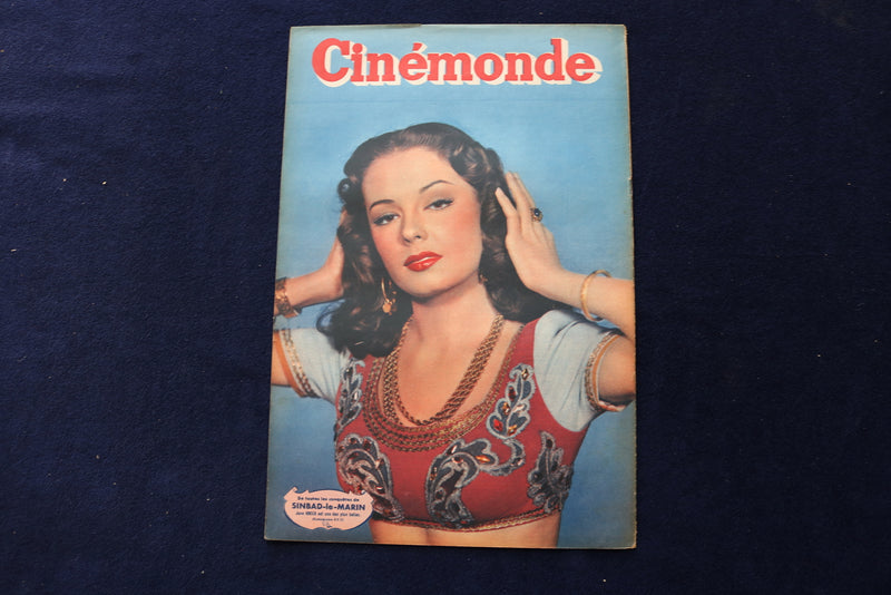 1947 NOV 18 CINEMONDE MAGAZINE - EDWIGE FEUILLERE COVER - E 23919