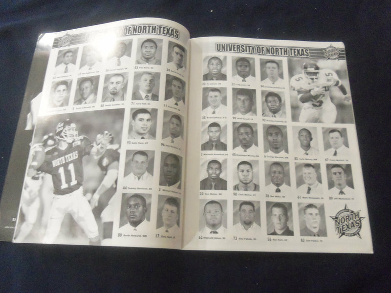 2001 DEC 18 NEW ORLEANS BOWL PROGRAM -UNIV NO. TEXAS VS COLORADO STATE - ST 602F
