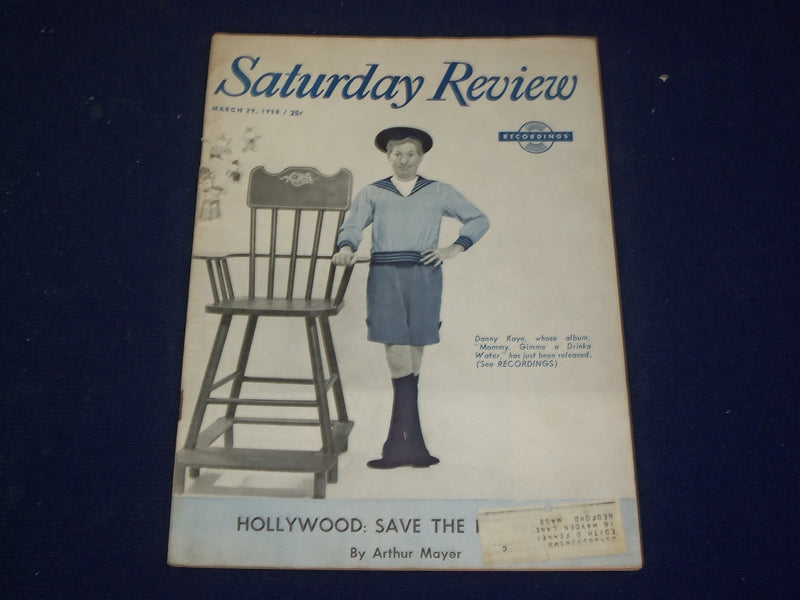1958 MARCH 29 SATURDAY REVIEW MAGAZINE - DANNY KAYE - SP 9460