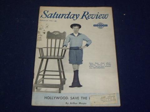 1958 MARCH 29 SATURDAY REVIEW MAGAZINE - DANNY KAYE - SP 9460