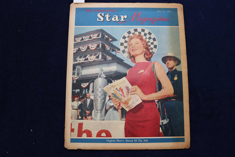1956 MAY 27 THE INDIANAPOLIS STAR MAGAZINE - VIRGINIA MAYO COVER - E 23346