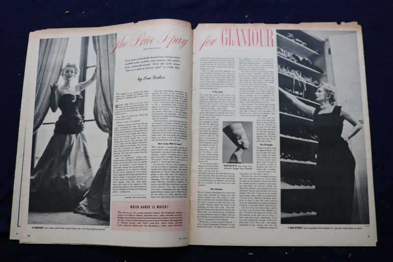 1953 NOVEMBER 22 THIS WEEK MAGAZINE - EVA GABOR COVER - E 22896