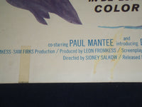 1964 BLOOD ON THE ARROW 1/2 SHEET MOVIE POSTER - DALE ROBERTSON - P 475