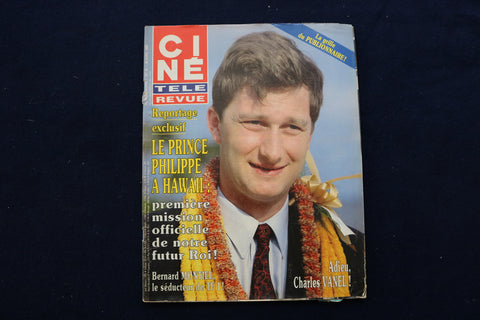 1989 APRIL 20 CINE TELE REVUE MAGAZINE - CHARLES VANEL COVER - E 12054