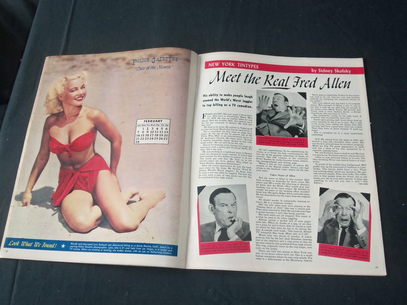 1954 FEB THE NATIONAL POLICE GAZETTE MAGAZINE- KEFAUVER'S WAR ON CRIME - B 5658