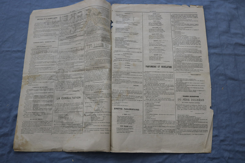 1871 JUNE 18 LE GRELOT NEWSPAPER -LE MILLE-PATTES INTERNATIONAL-FRENCH - NP 8465