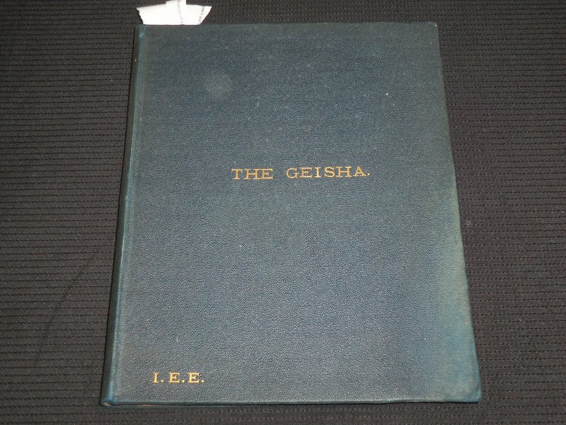 1900'S THE GEISHA A STORY OF A TEA HOUSE BOOK - SIDNEY JONES- OWEN HALL - R 728Y