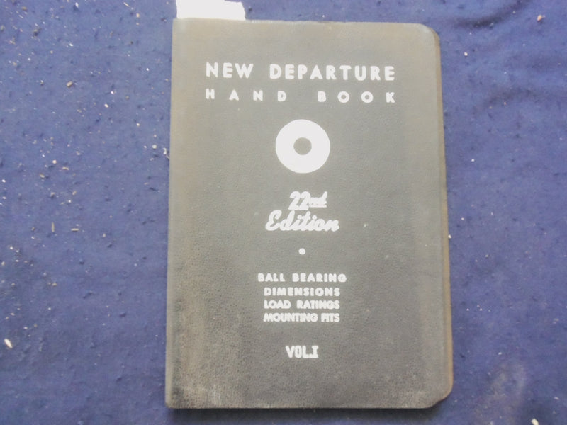 1954 NEW DEPARTURE HANDBOOK - GENERAL MOTORS - J 9785