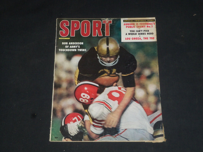 1958 NOVEMBER SPORT MAGAZINE - BOB ANDERSON COVER - SP 8503