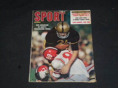 1958 NOVEMBER SPORT MAGAZINE - BOB ANDERSON COVER - SP 8503