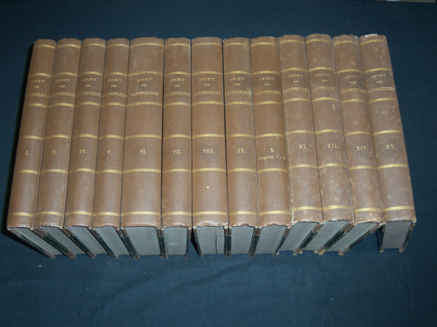 1894-1904 ARCHIV FUR LARYNGOLOGIE UND RHINOLOGIE GERMAN VOLUMES LOT OF 13 - KD 9