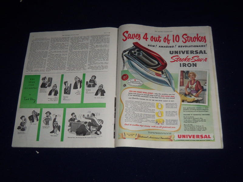 1950 JUNE 17 THE SATURDAY EVENING POST MAGAZINE - ILLUSTRATED COVER - SP 5583