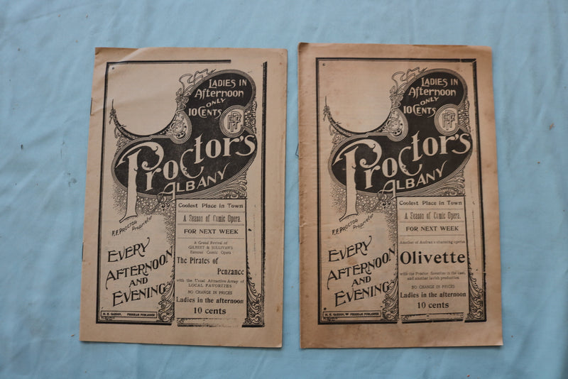 1904-1907 PROCTOR'S ALBANY THEATRE PROGRAMS - LOT OF 37 - O 3721