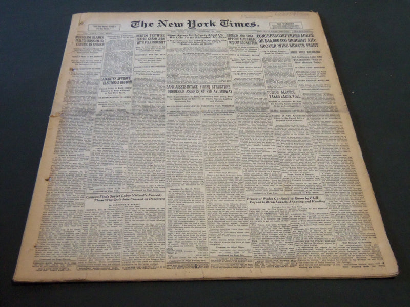 1930 DECEMBER 19 NEW YORK TIMES - SHAW AGREES WITH LEWIS ABOUT US - NT 5733