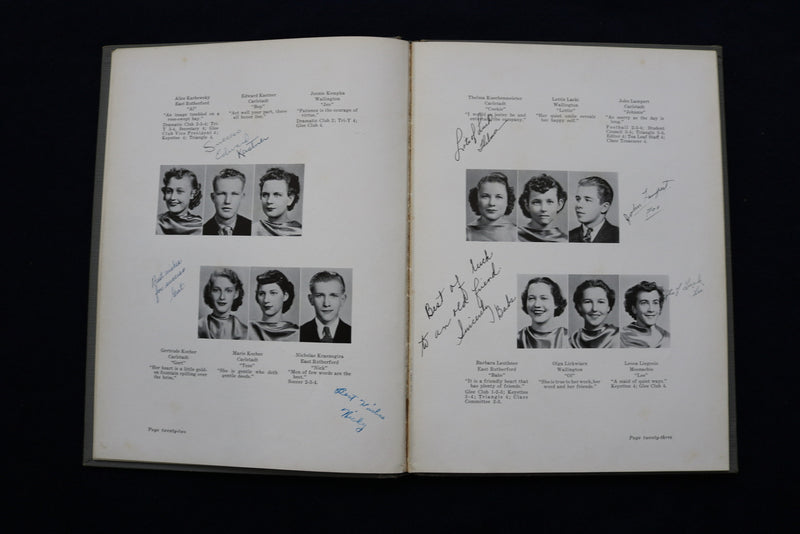 1938 TEA LEAF EAST RUTHERFORD HIGH SCHOOL YEARBOOK- EAST RUTHERFORD, NJ- YB 3454