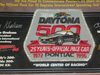 1996 FEB 18 38TH DAYTONA 500 RACING PROGRAM W/PATCH - GREAT PHOTOS - B 6341