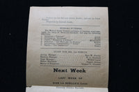 1905 MARCH 20 WALNUT ST. THEATRE PROGRAM - THE HEIR TO THE HOORAH - K 1991