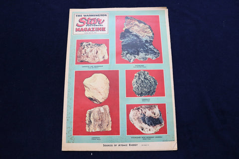 1952 APR 27 WASHINGTON STAR PICTORIAL MAGAZINE - ATOMIC ENERGY COVER - E 23313