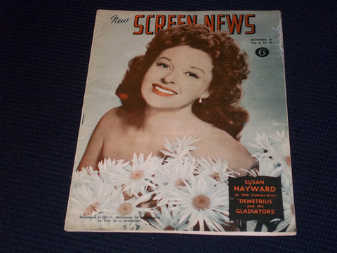 1954 OCTOBER 22 NEW SCREEN NEWS MAGAZINE - SUSAN HAYWARD DIGEST SIZED - E 12259