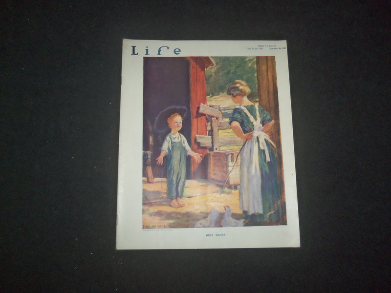 1920 SEPTEMBER 16 LIFE MAGAZINE - HOLY SMOKE - L 771H