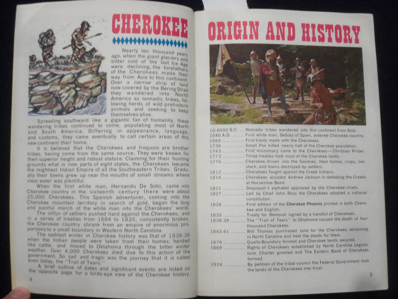 1970 THE CHEROKEES PAST AND PRESENT SOFTCOVER BOOK BY J. ED. SHARPE - J 9632