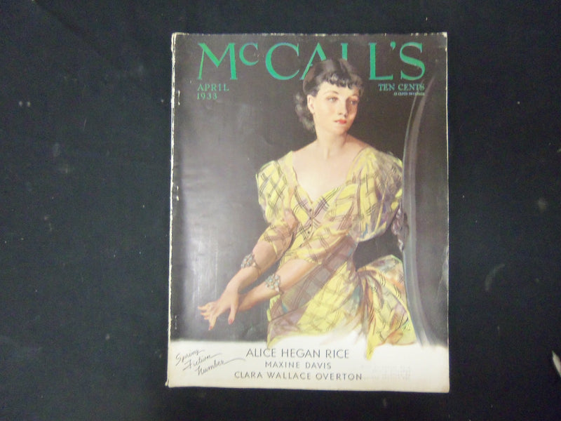 1933 APRIL MCCALL'S MAGAZINE - NEYSA MCMEIN COVER - ST 3887