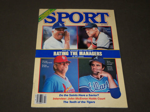 1984 JULY SPORT MAGAZINE - RATING THE BASEBALL MANAGERS - LASORDA - CW 300