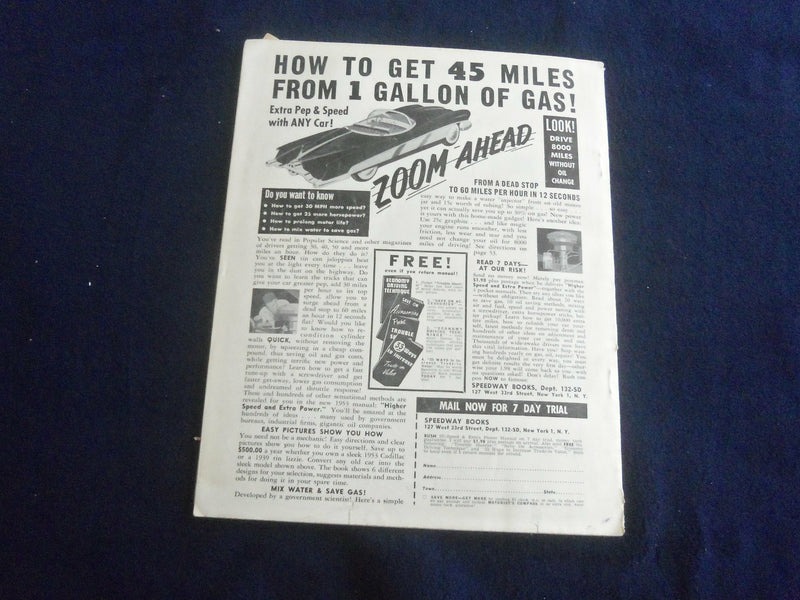 1953 MAY SPORT MAGAZINE - BOB LEMON COVER - ST 7237